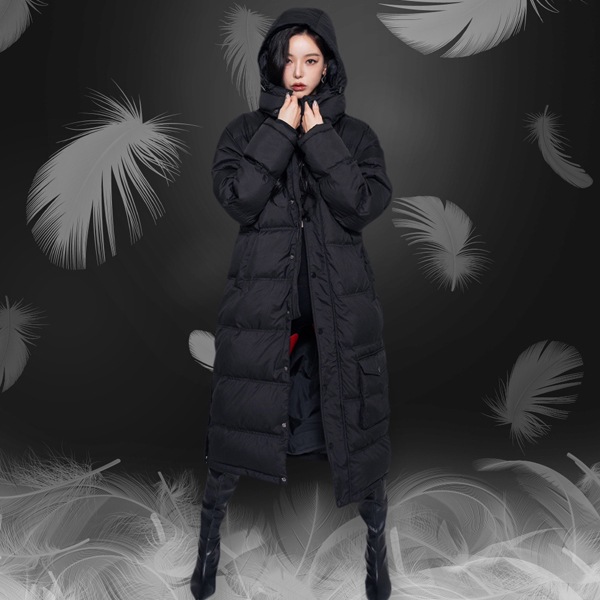 韓国ファッション 男女共用 M/L プレミアム ダックダウン ロングダウン 27,105円