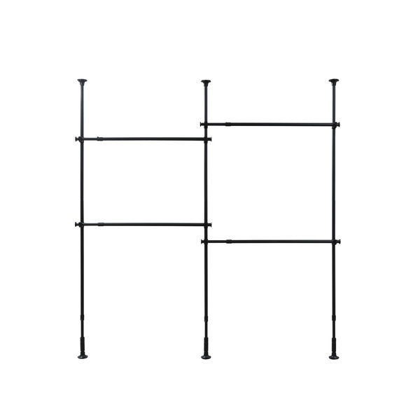 TWR3-2630 ブラック 突っ張りワードローブ メーカー直送