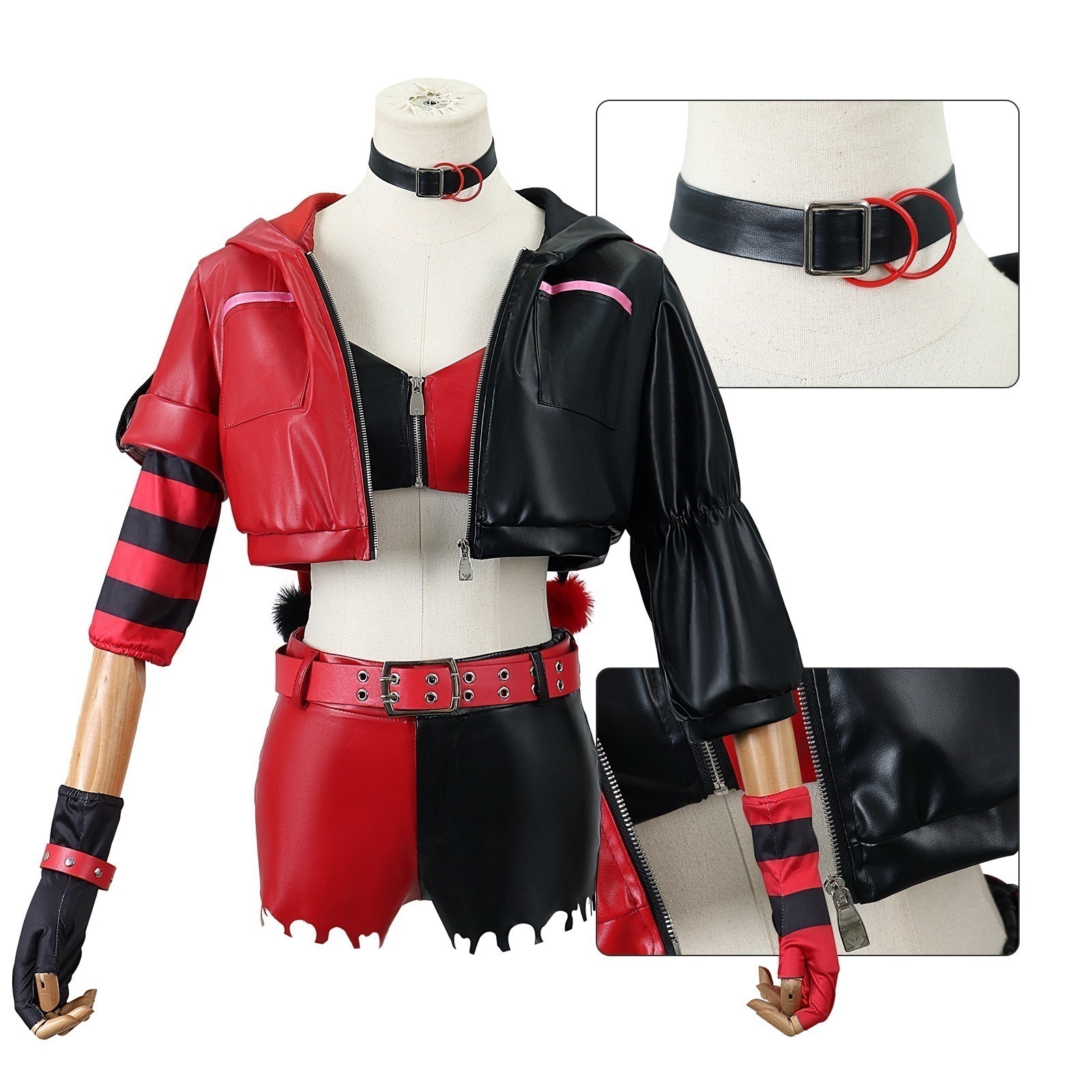 コスプレ 仮装ハロウィーンcos異世界自殺チームハリー クイン小醜い女性コスプレ衣装二次元cos服 イベント用品 コスチューム