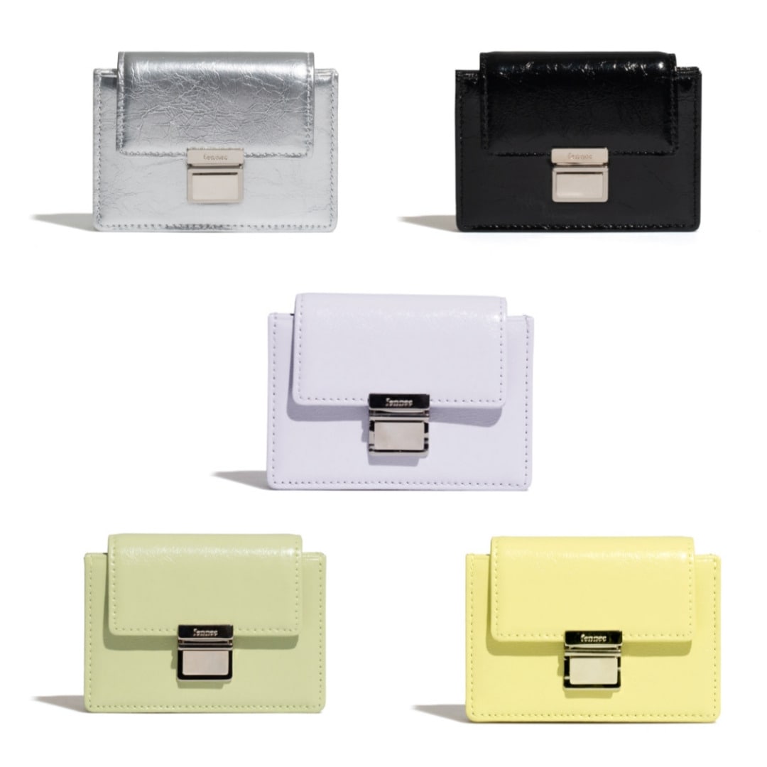 【23SS】Crinkle push Accordion Pocket Plusカードケース　ミニ財布パスケース