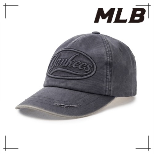 MLB公式正規品 キャップ Varsity Vintage Tone Cultivated Unstruck Ball Cap NY (Charcoal Grey)