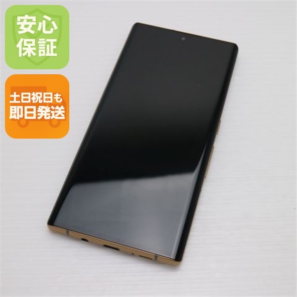 美品 F-52A arrows NX9 ゴールド 白ロム 富士通 128