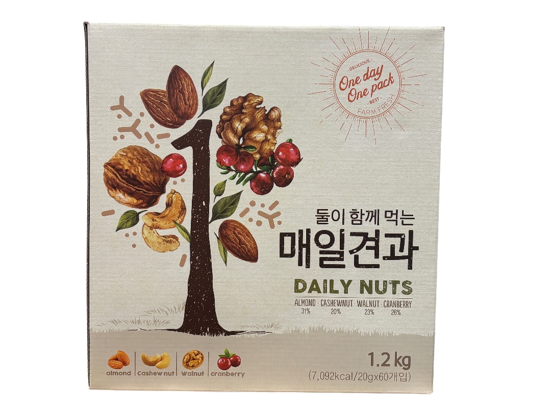 둘이 함께 먹는 매일견과 20g X 60봉