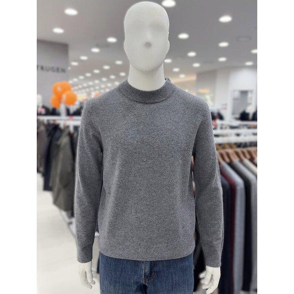 メンズ 冬 ウール 100% 純毛 ハーフネック タートルネック ニット セーター Tシャツ 3色
