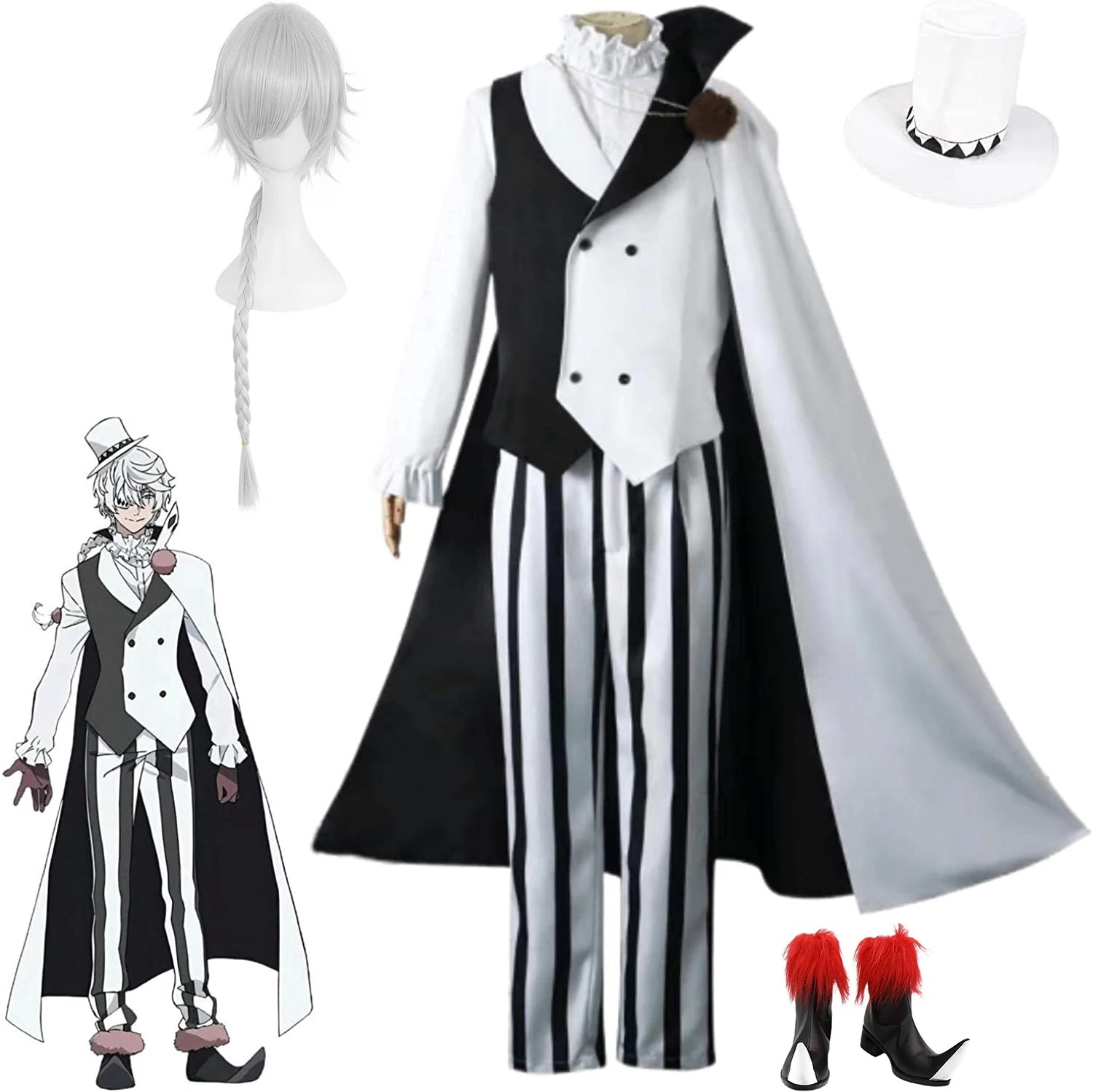 【全シリーズ発売中】 【値引き中】学園祭 祭り アニメ 仮装 コスプレ 芥川龍之介 中也 中原 敦 中島 与謝野晶子 尾崎红叶 条野採菊 太宰治 泉鏡花 江戸川乱歩 福沢諭吉 シグマ ゴーゴリ コスプ 8,074円