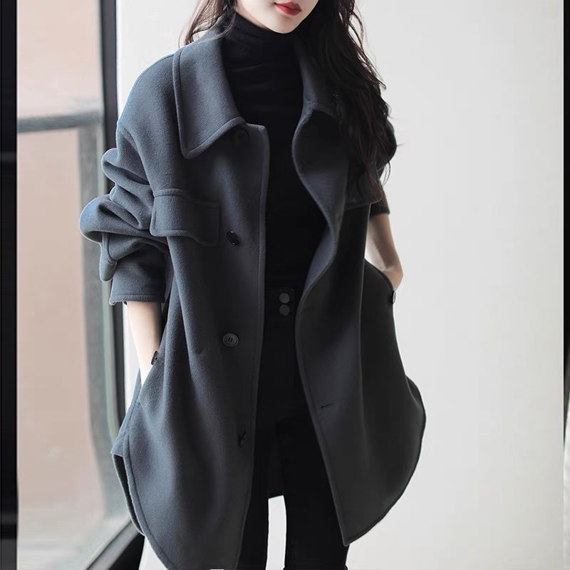 製品 気質 ロングコート コート ロング丈 レディース 秋 冬 ラシャ トップス アウター マキシ ゆったり 着痩せ お洒落 上品 大人 体型カバー 通勤 大きいサイズ