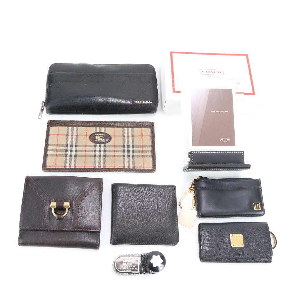 まとめ 7点 セットディーゼル ダンヒル など レザー 長財布 長財布 二つ折り ウォレット ラウンドファスナー メンズ REE DM10-5 中古
