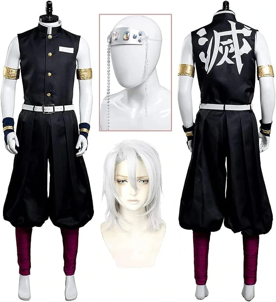 コスプレ衣鬼滅の刃宇髄天元遊郭編コスプレウィッグ付きうずいてんげん音柱おとばしら鬼殺隊隊服イベントパーティー変演出服クリスマスパーティー