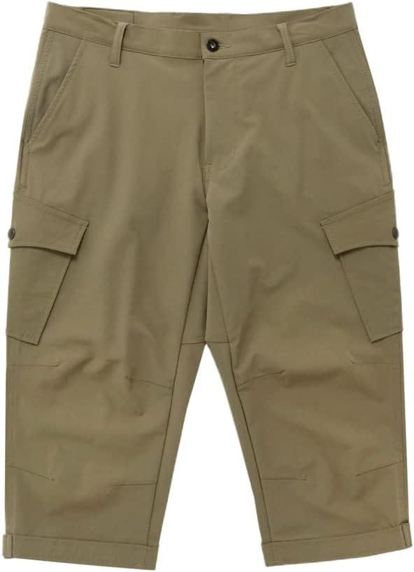 サイクリング カジュアルパンツ ユニセックス 裾ベルト付き クロップドパンツ 【パッド着脱システム対応】