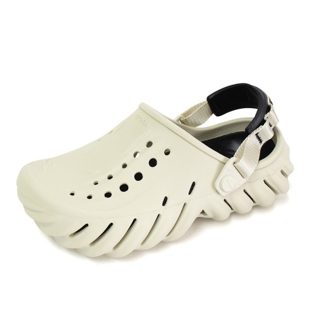 [クロックスシューズ] クロックスエコブラックベージュ207937-2YJ