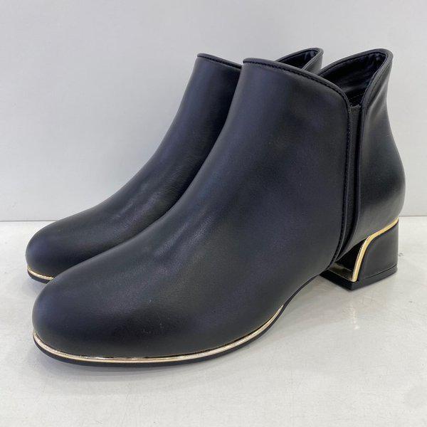 女性セミフォーマルアンクルブーツ PFDWSB868BK HSIS1A GN