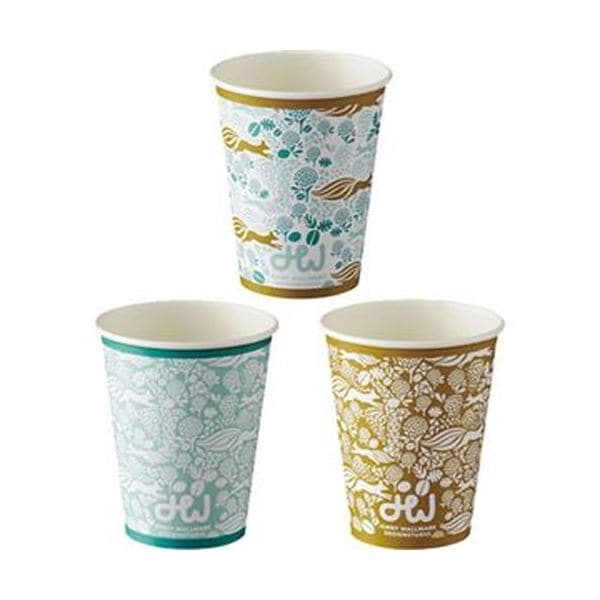 （まとめ）TANOSEE 厚紙タンブラークローバー＆フォックス 280ml（9.5オンス）1セット（250個：50個5パック）5セット