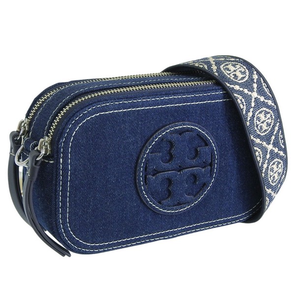トリーバーチ バッグ レディース ショルダーバッグ ミラー ミニ デニム ローヤルネイビー MILLER DENIM MINI CROSSBODY BAG 169246-403 TORY BURCH