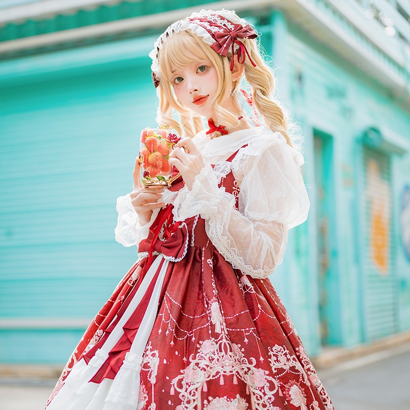 エレガントな宮殿ロリータオープンカラーJSKドレス