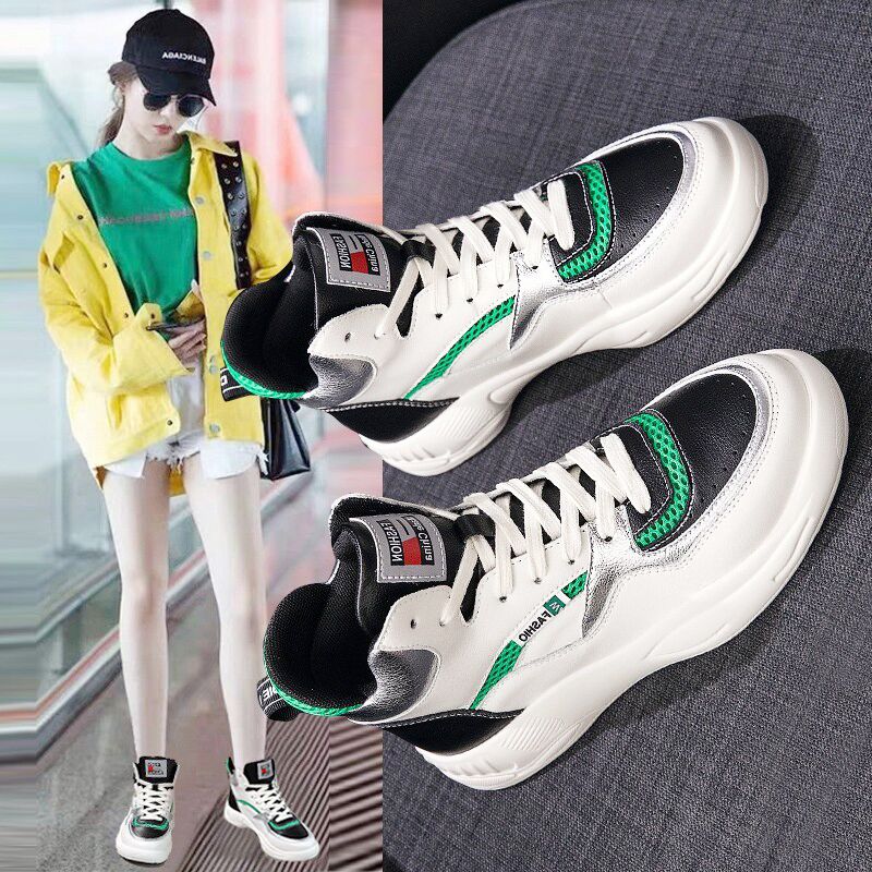 厚底 ダッドスニーカー レディーススニーカー　春秋冬 2020春秋冬 新作 ファッションスニーカー おしゃれ