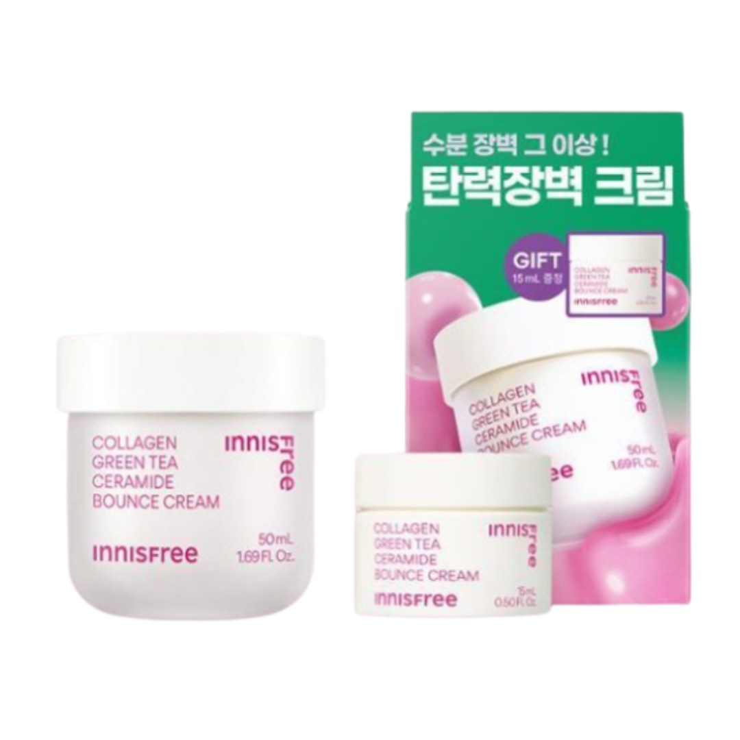 【公式/韓国正品】コラーゲングリーンティーセラミドバウンスクリーム 50ml企画(+15ml)