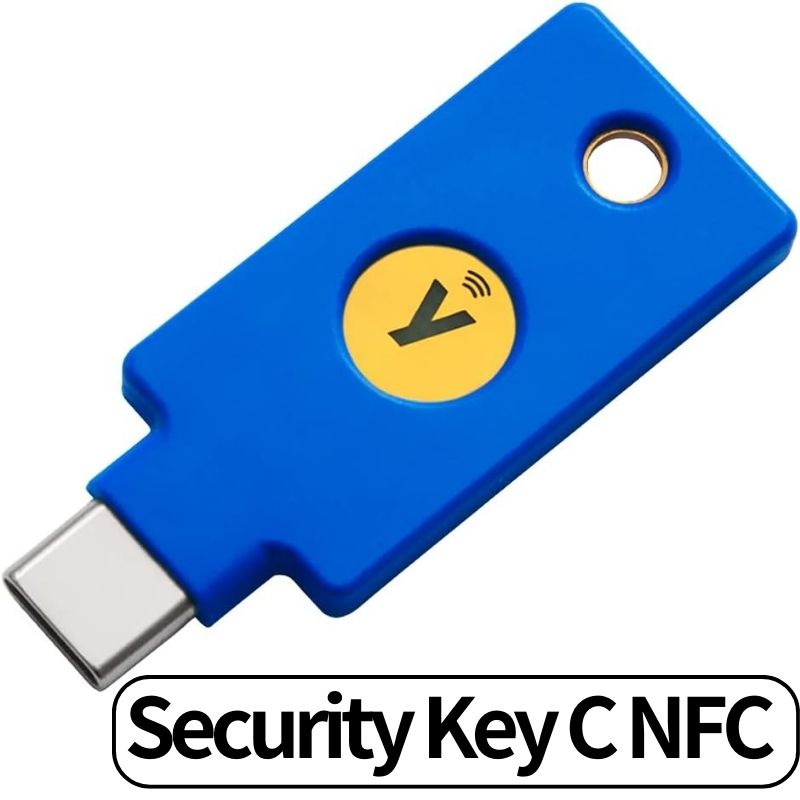 Yubico ユビキー FIDO セキュリティキー Y-400 YubiKey C NFC 2要素認証キー U2F FIDO2 USB Cポート NFC 高耐久性 耐衝撃性 防水 輸入品