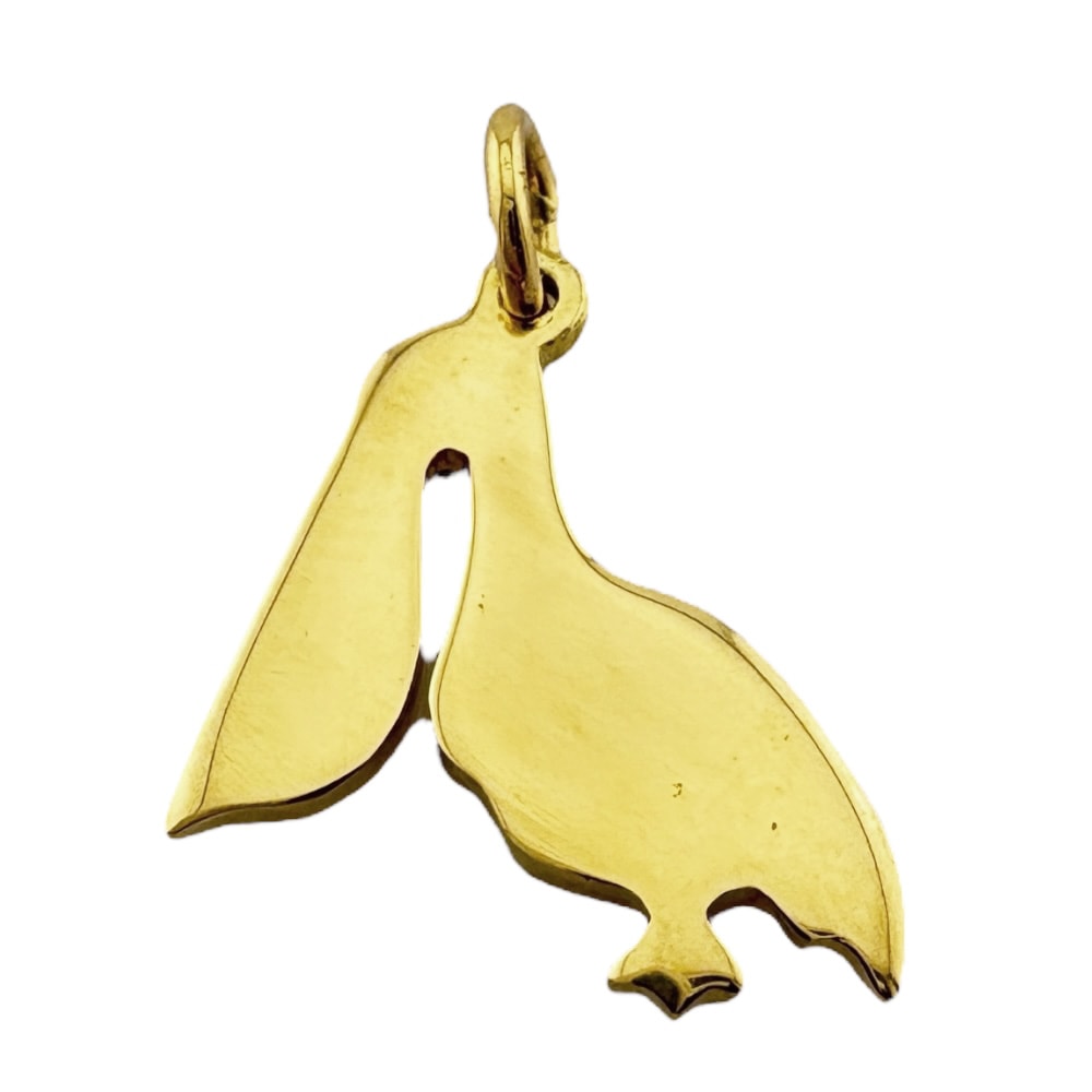 ポメラート ドドコレクション ペリカン ペンダントトップ 18金 K18イエローゴールド Pomellato 中古 美品