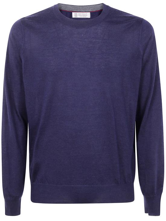 BRUNELLO CUCINELLI Men Sweater M2300100 097 CA058 MARINE DARK GREY