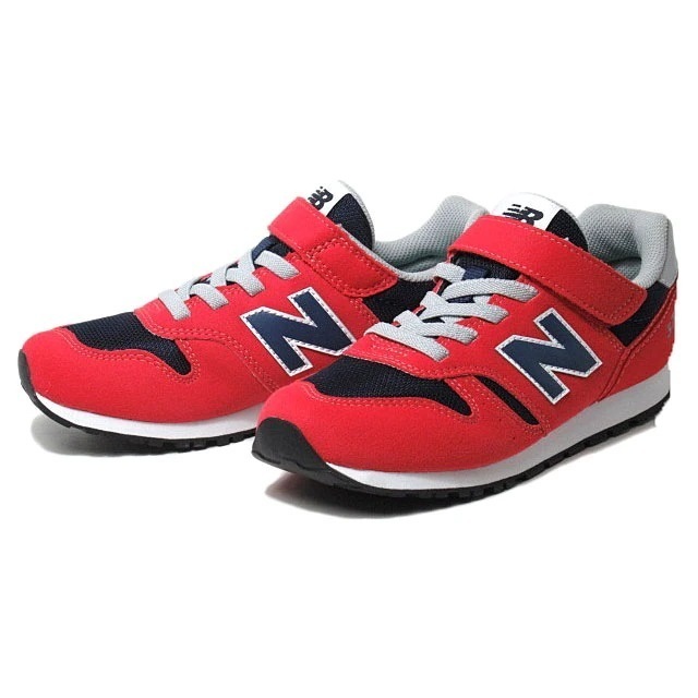 ニューバランス YV373 PR2 RED ベルクロ スニーカー ライフスタイル 男の子 女の子 キッズ 運動 通園 通学 スクール 靴