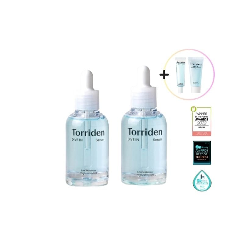 ダイブイン低分子ヒアルロン酸セラム, 50ml+40ml (+ ダイブインセラム 20ml + ダイブインスージングクリーム 20ml)