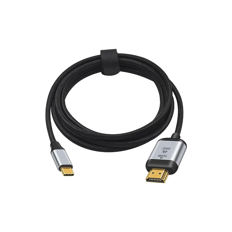 Duttek USB C HDMI変換ケーブル1.8M4K@60Hz UHD USB 3.1 Type-CオスHDMIオスコード変換ケーブルサポートサンダーボルト3 Samsung Galaxy S
