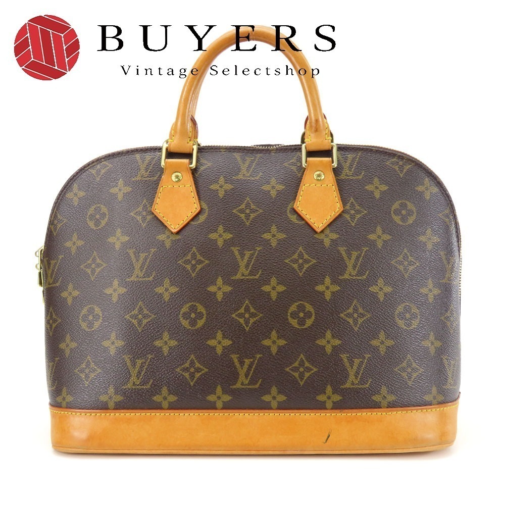 中古 ハンドバッグ アルマ M51130 モノグラム ブラウン ゴールド金具 定番 人気 レディース 女性