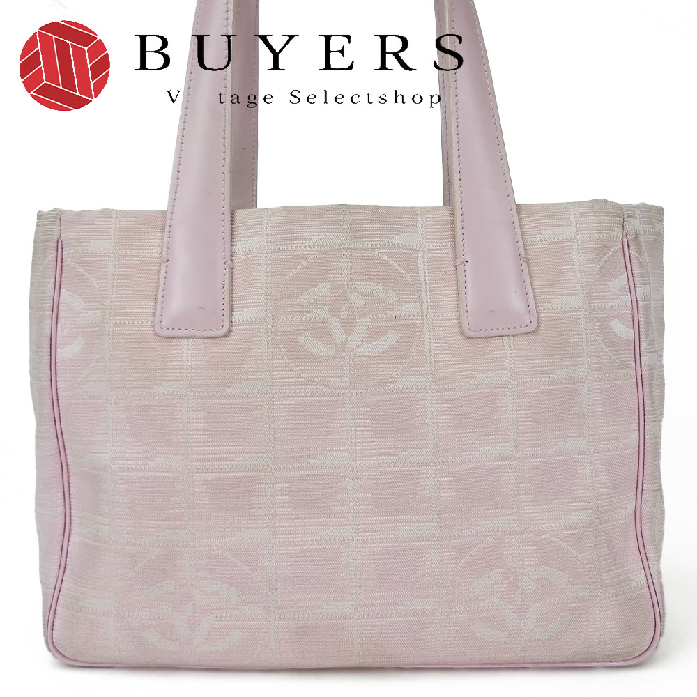 中古 シャネル ミニハンドバッグ 軽量 ニュートラベルライン 8番台 ジャガードナイロン レザー ココマーク ピンク レディース 女性 カジュアル CHANEL Mini Hand Bag Pink