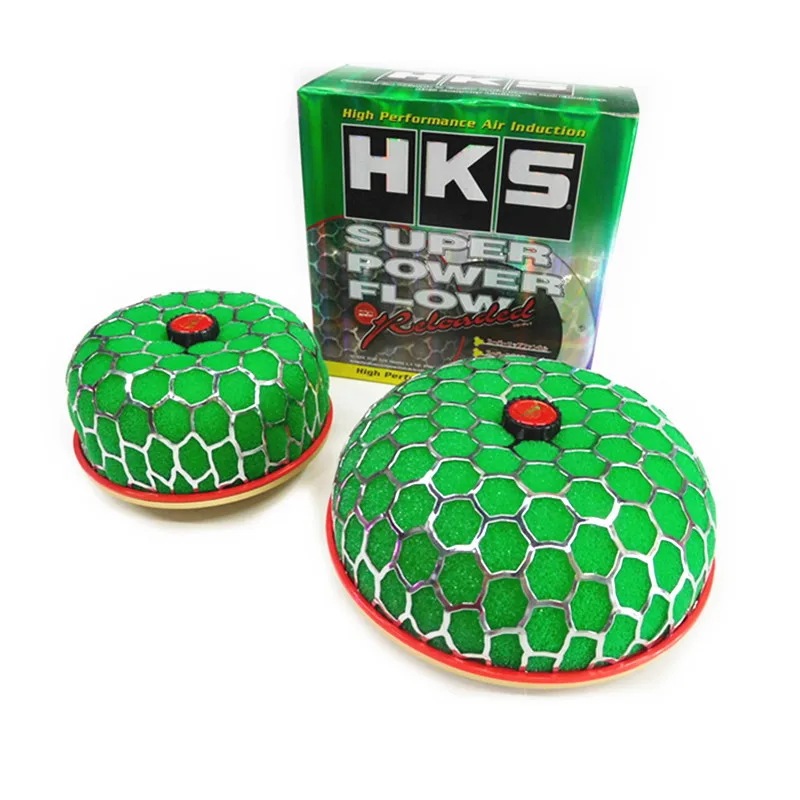 HKS マッシュルームヘッド ハイフロー エアフィルター コールドエアインテーク 60mm 80mm 100mm ユニバーサル 高性能吸気アクセサリー 輸入品