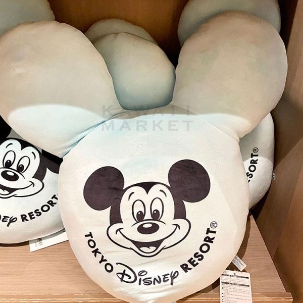 ミッキー　バルーン　ぬいぐるみ　クッション　ブルー　インテリア　キャラクター　グッズ　リゾート　限定　お土産　プレゼント