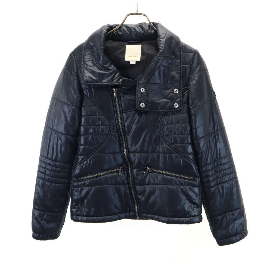 中綿 ライダースジャケット XS ブラック レディース