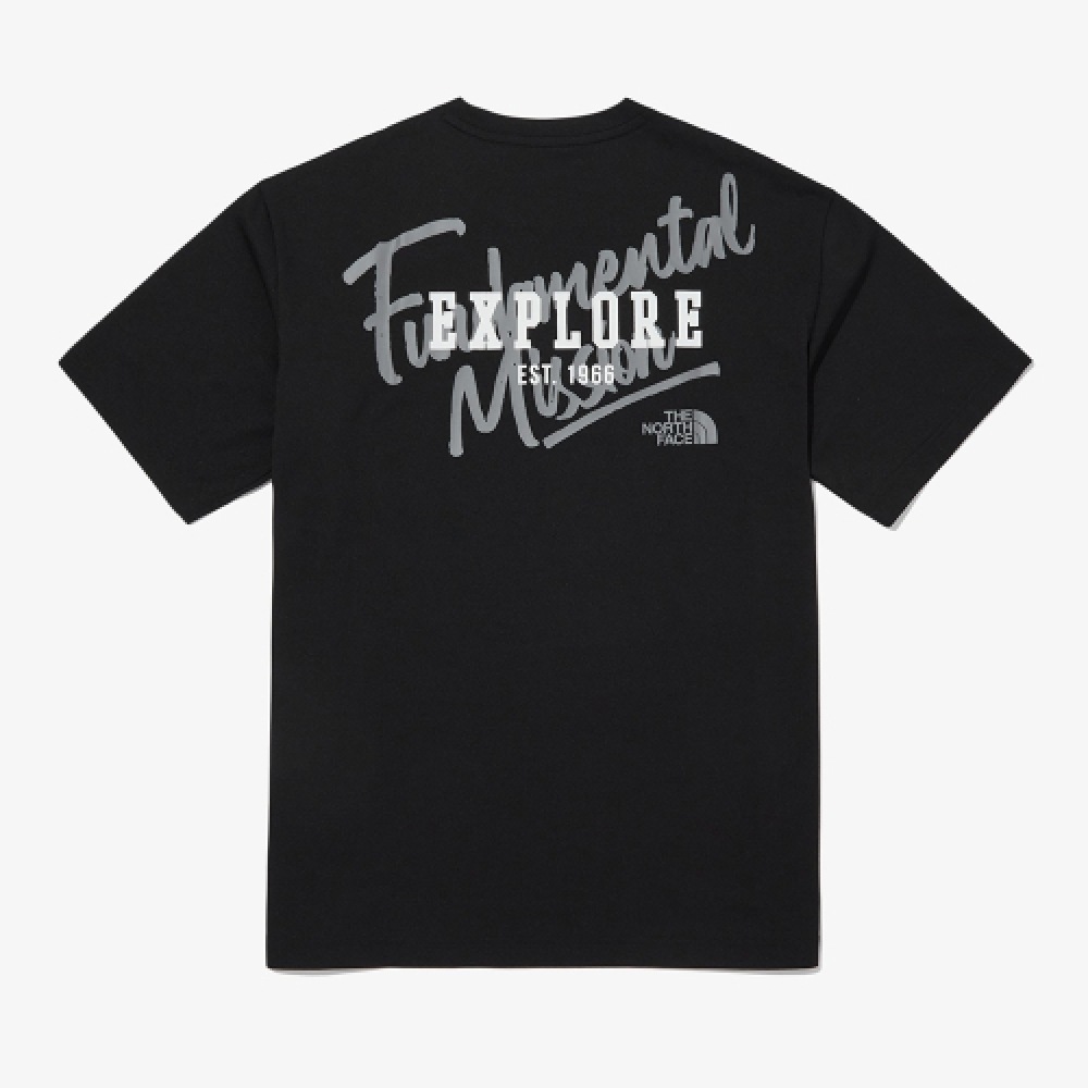 ザ・ノース・フェイス NT7UQ09J ホワイトレーベルグラフィティロゴ半袖ラウンド T シャツ