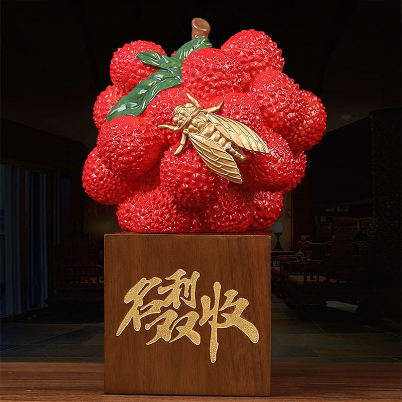 名声と幸運の装飾品ライチ装飾リビングルーム玄関ワインキャビネット装飾オープニング新築祝いギフト