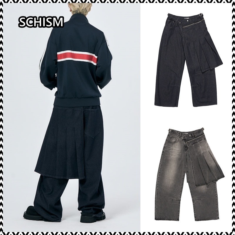 SCHISM DETACHABLE SKIRT JEANS