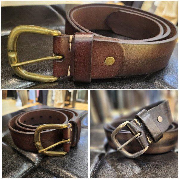 ゴールデンバックル 牛革ベルト 38MM_US