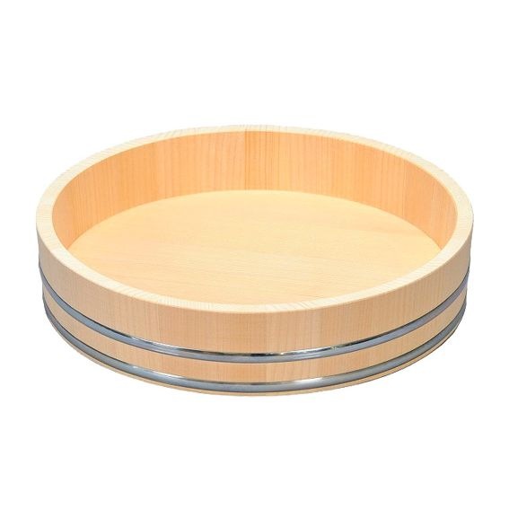 カンダ 飯台（サワラ製） ステンレス箍 60cm 4升