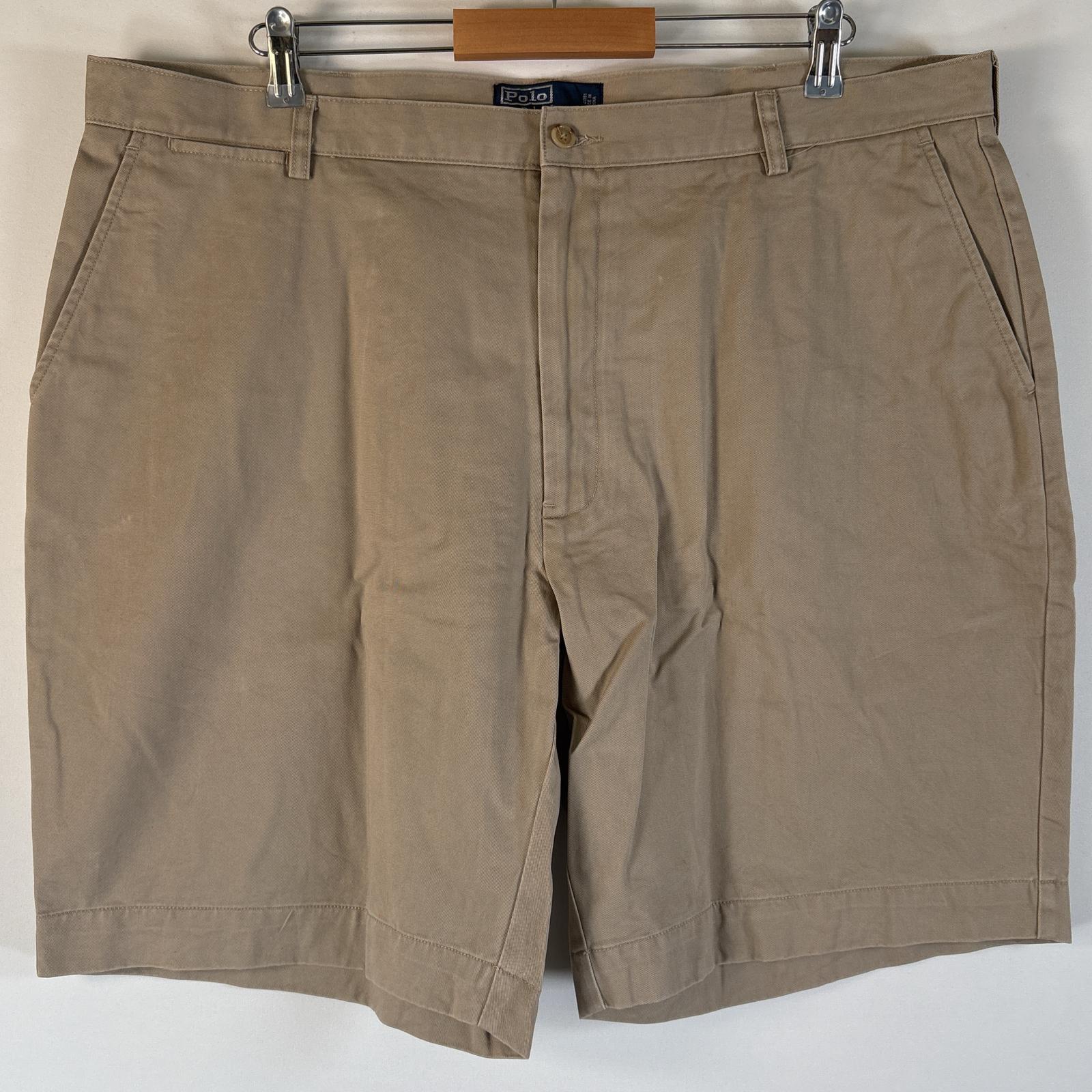 古着 90s/90年代 ポロバイラルフローレン Polo by Ralph Lauren ショートパンツ 半ズボン ポロチノ 大きいサイズ w42 ベージュ系 メンズ