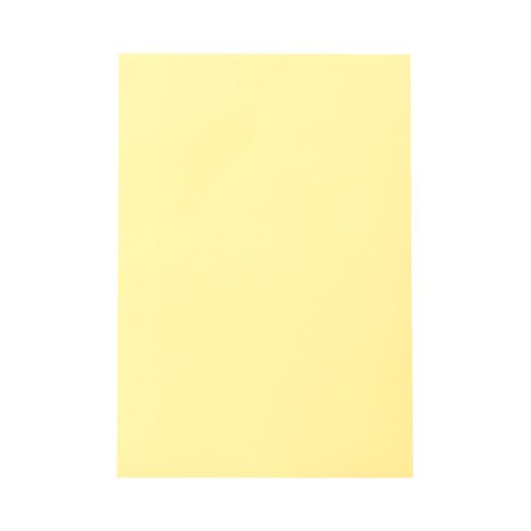 (まとめ) TANOSEE 色画用紙 八つ切 クリーム 1パック（10枚） (×50セット)