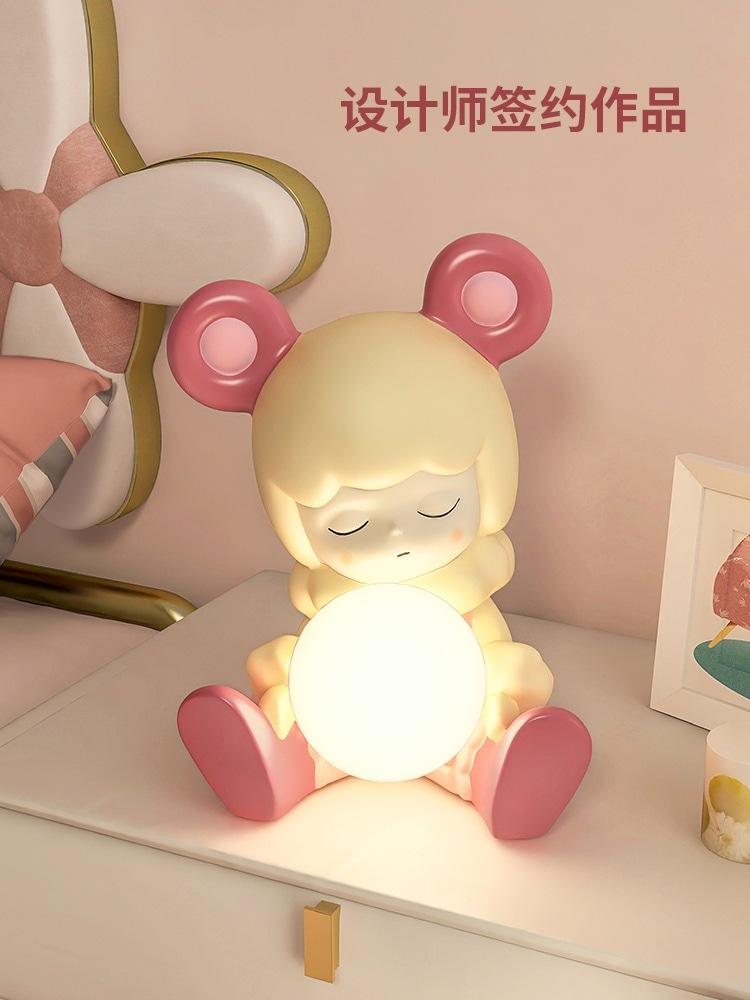 寝室用のベッドサイドランプ女の子の部屋の装飾テーブルランプ机子供のクリスマスの装飾かわいい女の子へのギフト