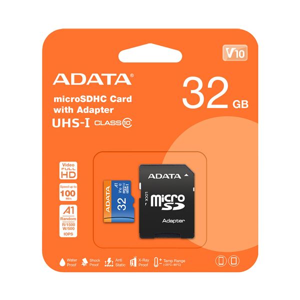（まとめ） ADATAmicroSDHC メモリーカード 32GB U1 Class10 A1 AUSDH32GUICL10A1-RA1 1枚 [x5セット]