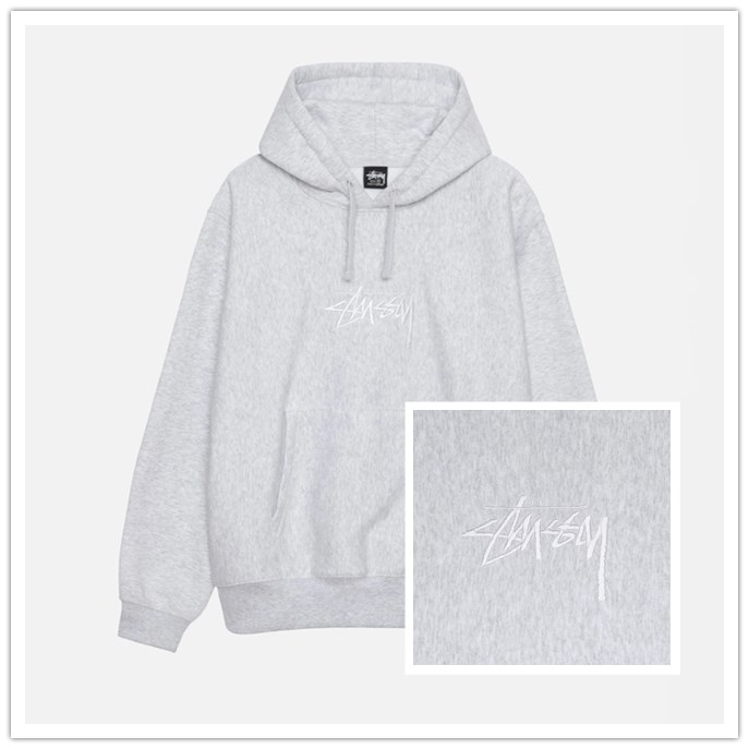 ステューシー STUSSY　STOCK LOGO APPLIQUE HOODIE 118475　スウェット パーカー 並行輸入品