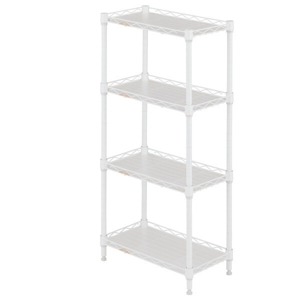 LL2545-4WH ルミナスラテ 隙間ラック2545 4段 WH ホワイト