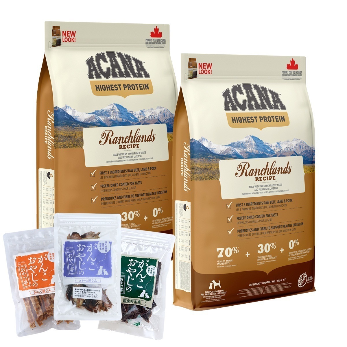 ハイエストプロテイン ランチランド ドッグレシピ 6kg×2個 ドッグフード【がんこおやじのおやつ亭おやつ付 】