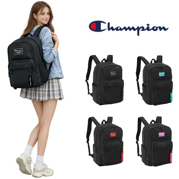 Champion リュック 大容量 ウイチタ リュック 36L リュックサック 通勤 通学 普段使い 男女兼用 メンズ レディース ギフト プレゼント ブラック 65454