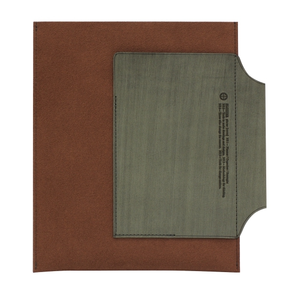 PLOTTER/プロッター バイブルサイズ レザーバインダーケース 【ブラウン×グリーン】 77717915