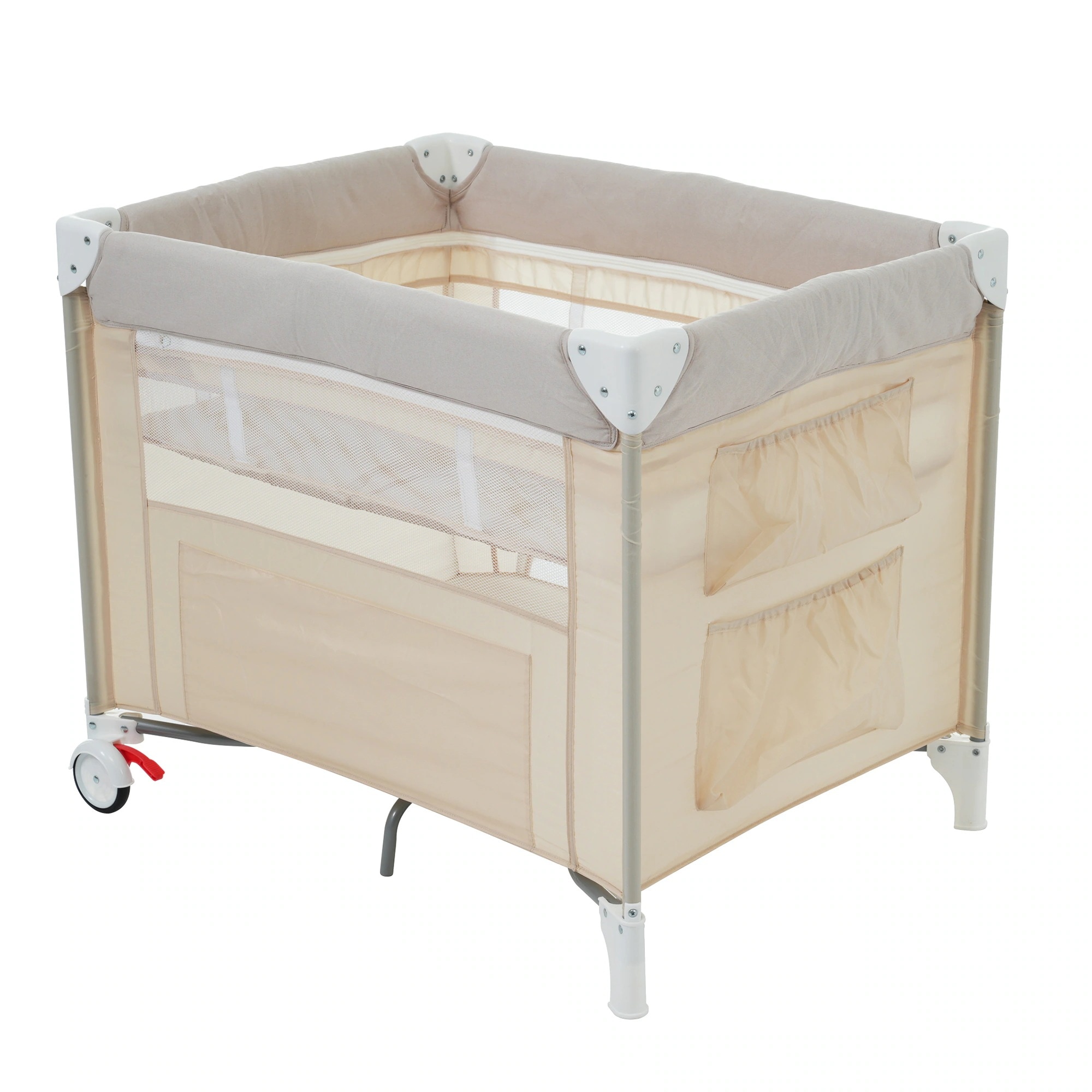 【2点購入で150OFF】品質良い!店舗お勧め! 【2024仕様アップデートプレイヤード】 折りたたみ ベビーサークル お昼寝マット　キャリーバッグ付 マットレス付　プレゼント　お誕生日　お祝い【ベー