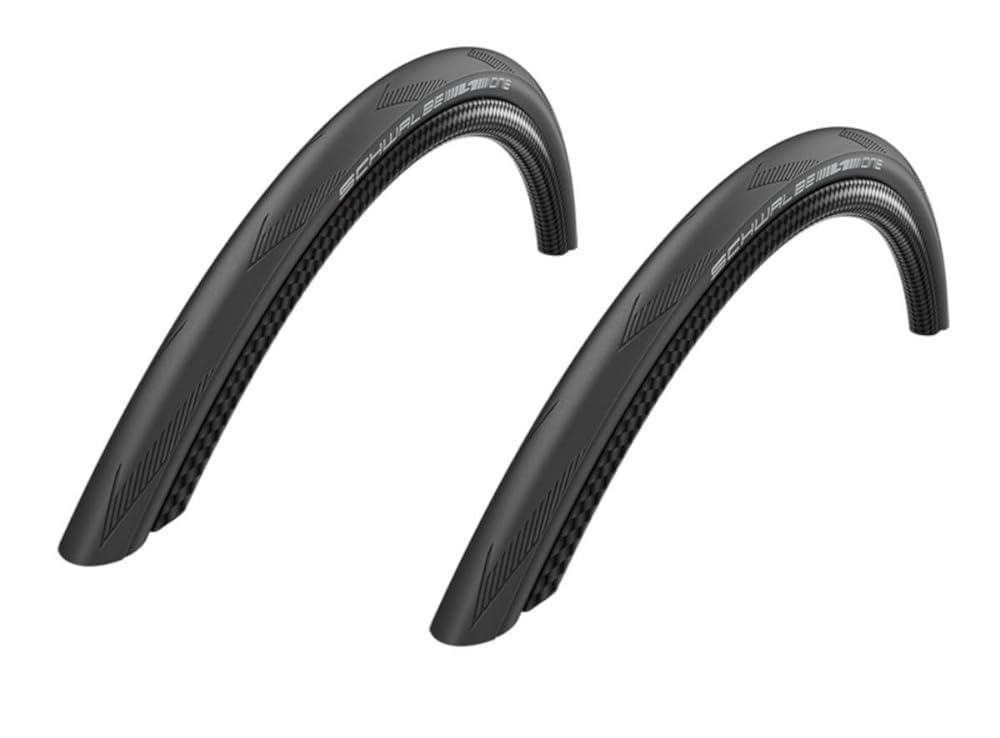 2本セット SCHWALBE ONE ADDIX シュワルベワン クリンチャー 700c (700×23c, ブラック) [並行輸入品]