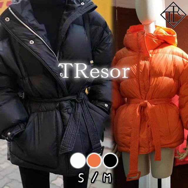 ベルト付きダウンジャケット レディース ショート ダウンジャケット ダウンコート レディース アウター 大きいサイズ フェイクダウン 中綿 コート ショート丈コート 大人可愛い おしゃれ ウエストベル