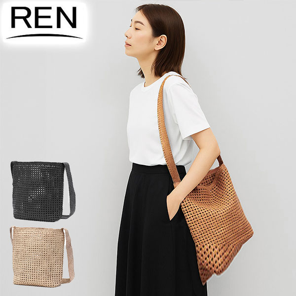 ショルダーバッグ レディース 斜めがけ 大人 軽量 上品 女性 かごバッグ ゴートメッシュ 本革 革 やぎ革 レザー メッシュ B5 縦型 #16 ボックスショルダー 1-16-26312