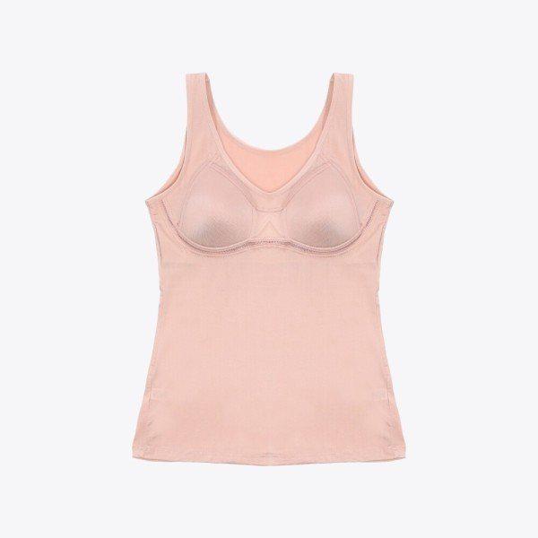 エコテンセル ベージュ ブラ ストラップ ランニング(モールドキャップ付き)_ベージュ